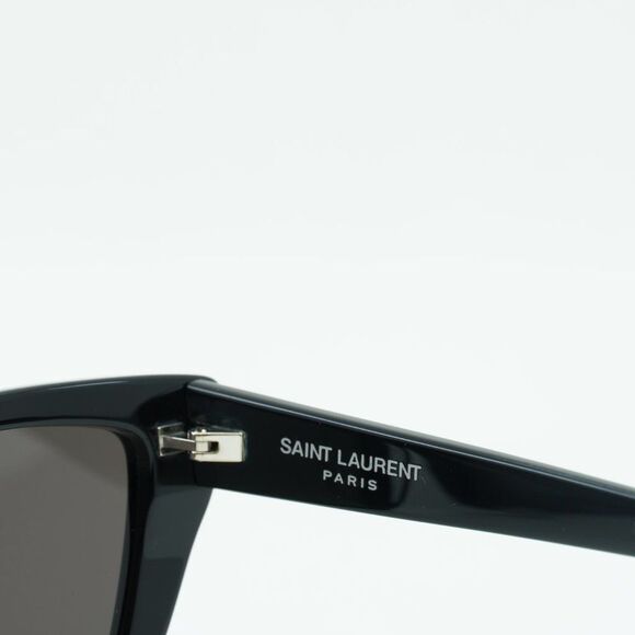 💯 NEW SAINT LAURENT SL276 MICA 001 BLACK GREY SUNGLASSES - Picture 9 of 14